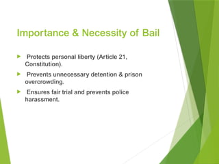 Comprehensive Analysis of Bail in Criminal Law: CrPC & BNSS Provisions ...