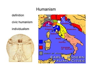Humanism definition civic humanism individualism 