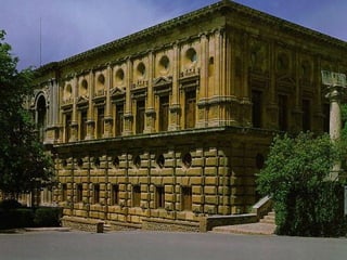Palacio de Carlos V en la Alhambra de Granada. Pedro Machuca.
 