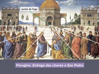 Perugino. Entrega das chaves a San Pedro
 