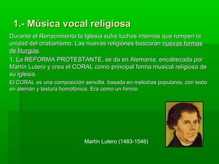 Música vocal profana 