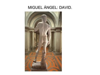 MIGUEL ÁNGEL: DAVID. 