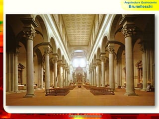 www.profesorfrancisco.es
Arquitectura Quatrocento
Brunelleschi
 