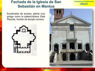 www.profesorfrancisco.es
LA ARQUITECTURA
ITALIANA DEL
CINQUECENTO.
BRAMANTE Y PALLADIO.
 