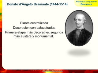 www.profesorfrancisco.es
Ábside de Santa Maria delle Grazie
Arquitectura Cinquecento
Bramante
 