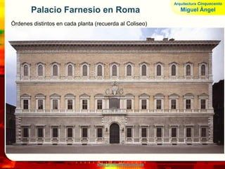 www.profesorfrancisco.es
Miguel Ángel eliminó los cuatro pórticos
exteriores para dejar sólo la fachada
occidental, pero la construcción la terminó
Maderno que la modificó de nuevo: alarga la
planta de cruz latina en correspondencia con
el nuevo espíritu de la contrarreforma.
 