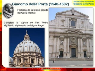 www.profesorfrancisco.es
Villa Rotonda o Villa Capra
Cerca de Venecia, idénticas fachadas a los cuatro lados. 1566
Adaptado al marco natural. Pórtico Hexástilo de columnas jónicas.
Arquitectura Cinquecento
Palladio
 