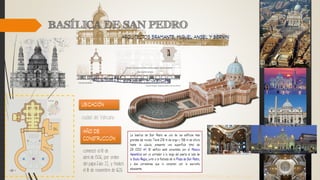 https://es.wikipedia.org/wiki/Bas%C3%ADlica_de_San_Pedro
ciudad del Vaticano
comenzó el 18 de
abril de 1506, por orden
del papa Julio II, y finalizó
el 18 de noviembre de 1626.
 