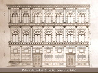 Palacio Rucellai, Alberti, Florencia, 1446 