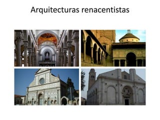Arquitecturas renacentistas