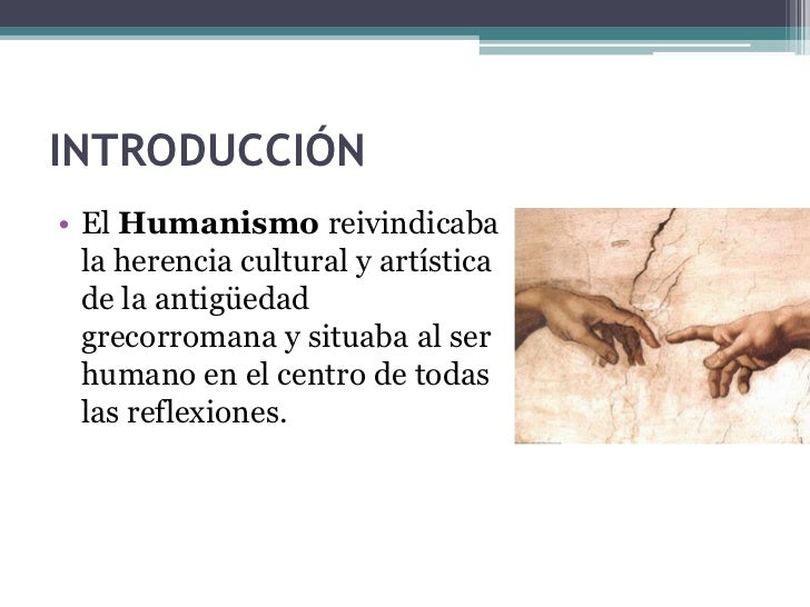 Resultado de imagen de introducción del humanismo
