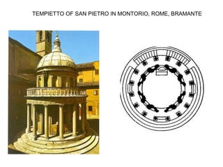 TEMPIETTO OF SAN PIETRO IN MONTORIO, ROME, BRAMANTE
 