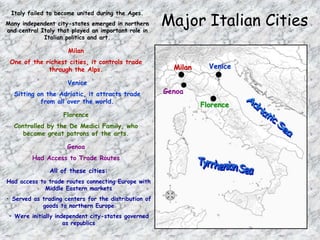 Major Trading Centers
