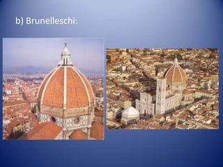 La Renaissance marque un retour de la sculpture à des formes et thèmes de l'Antiquité, en particulier grecque. À la Renaissance, le nu devient un sujet à part entière et exprime une esthétique nouvelle.	Les principauxsculpteurssont:Donatello: