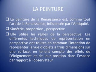  Elle utilise les règles de la perspective: Les différentes techniques de représentation en perspective ont toutes en commun l'intention de représenter la vue d'objets à trois dimensions sur une surface, en tenant compte des effets de l'éloignement et de leur position dans l'espace par rapport à l'observateur.