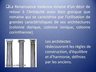 Le Panthéon à Rome offre le modèle de construction.  