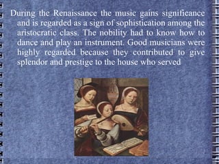 The music of the period was significantly influenced by: the rise of humanistic thought 