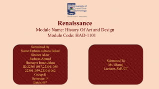 Module 3 Assignment Renaissance Code Renaissance | PPTX