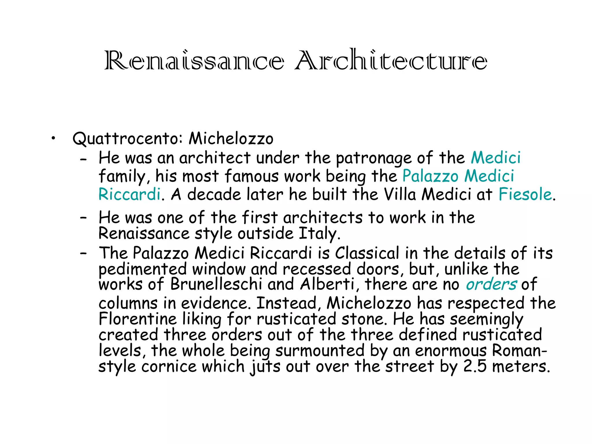 Renaissance architecture | PPT