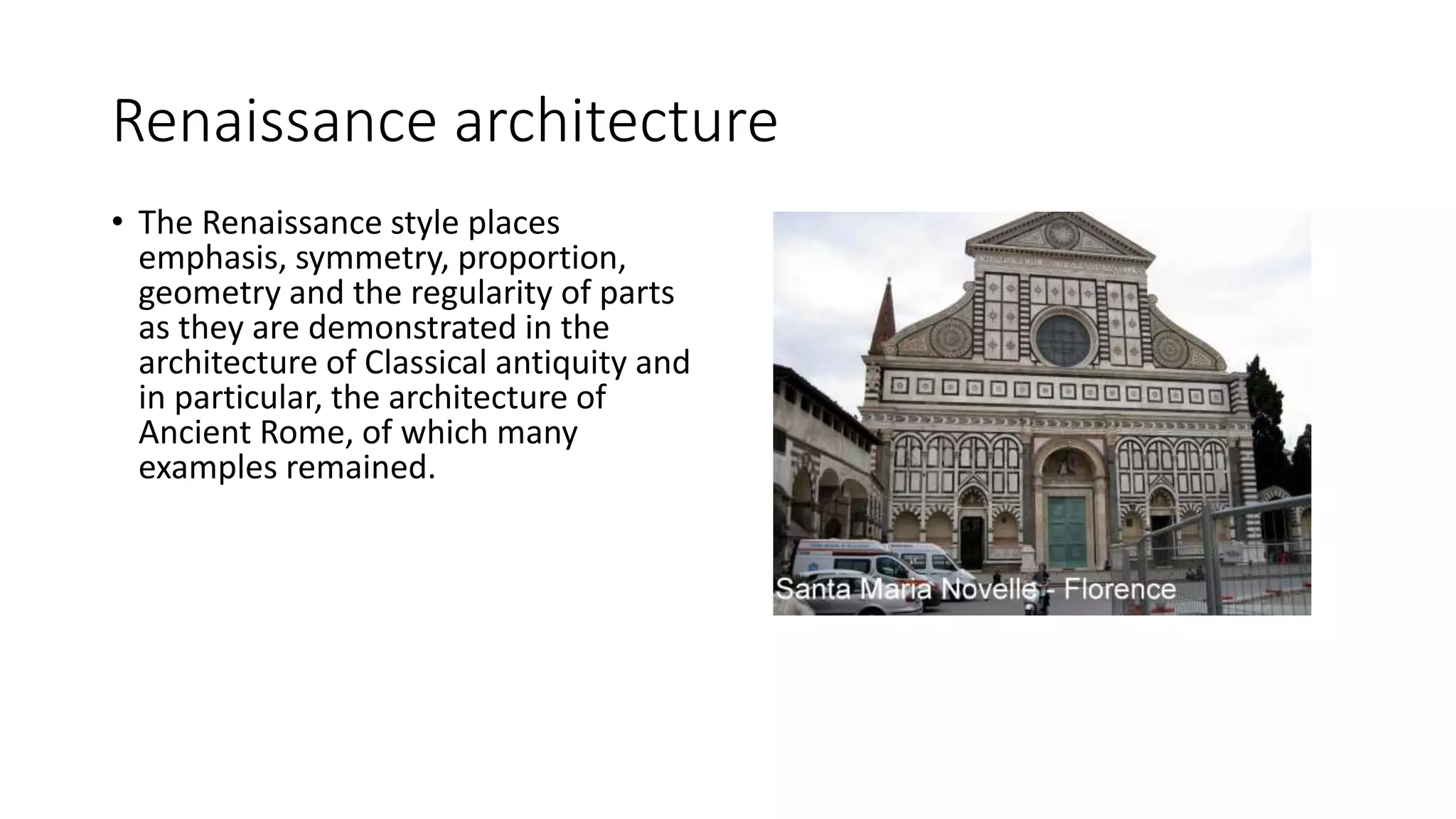 Renaissance architecture | PPTX