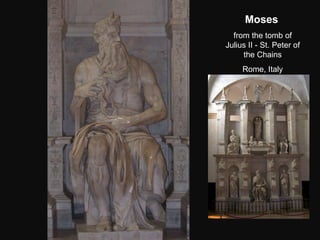 Moses   from the tomb of Julius II - St. Peter of the Chains Rome, Italy 