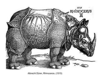 Albrecht Dürer, Rhinoceros, (1515)  