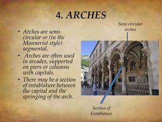 Rounded Arch Renaissance Renaissance features | PPTX