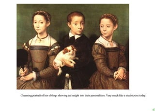 Charming portrait of her siblings showing an insight into their personalities. Very much like a studio pose today. 