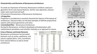 Renaissance, Greek and Roman style Notes | PDF