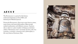 Exploring the Renaissance: Art, Architecture, Events, and Daily Life in ...