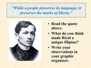  Another way to understand a person is through their writing.You will be using a graphic organizer to enter your observations about the quotes from the two Renaissance Men we have been studying.