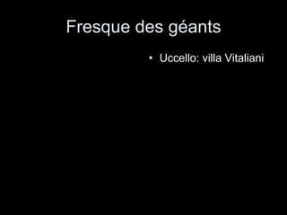 Fresque des géants Uccello: villa Vitaliani 