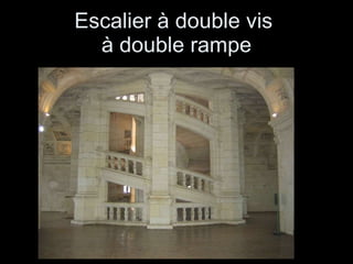 Escalier à double vis  à double rampe 