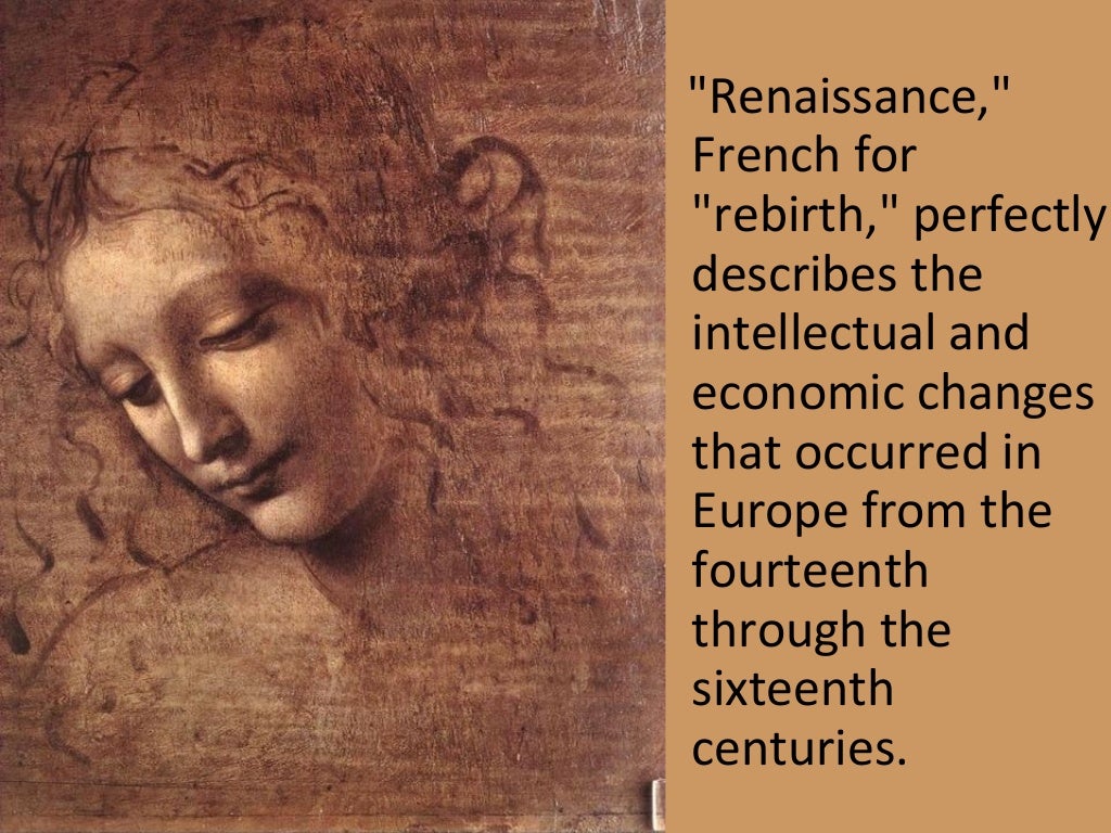 THE RENAISSANCE PERIOD LITERATURE AND THE AGE