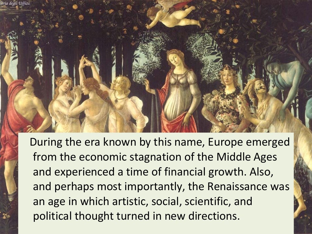 THE RENAISSANCE PERIOD LITERATURE AND THE AGE