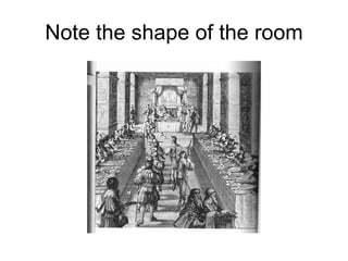 Note the shape of the room 