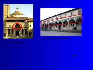Capilla Pazzi (BRUNELLESCHI) Hospital dels inocents (BRUNELLESCHI) 