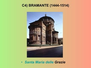 Santa Maria  delle   Grazie   C4) BRAMANTE (1444-1514) 
