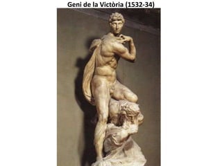 MIQUEL ÀNGEL: ETAPA DE VELLESA (1534-1564)
PIETAT DEL DUOMO DE FLORÈNCIA(1550 )
 