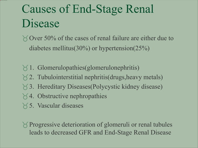 renal end stage kidney disease for patient | PPT