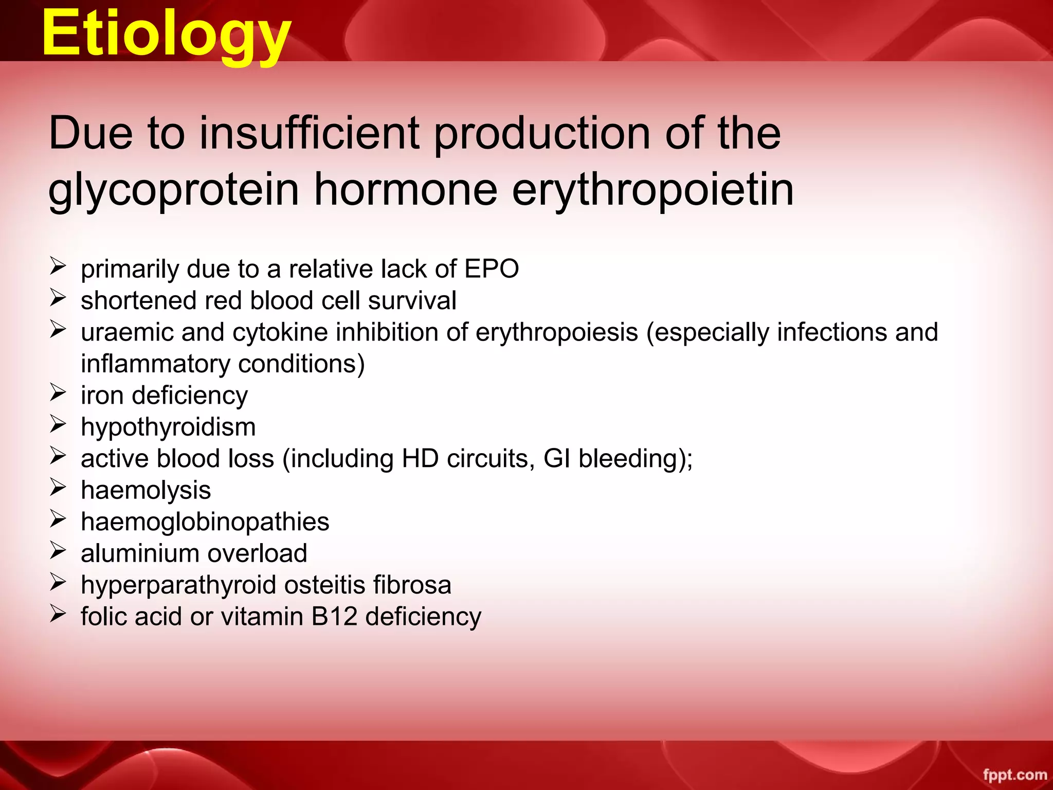 Renal anemia | PPT