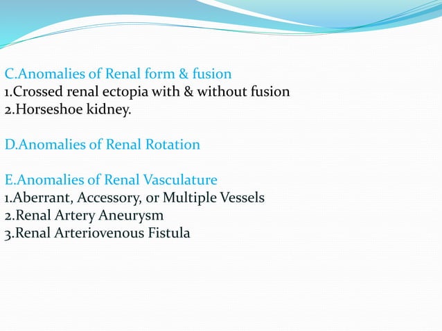 Renal anomalies | PPT