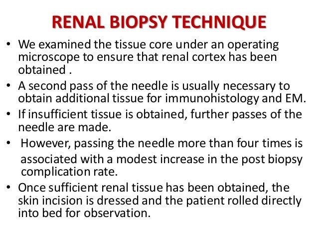 Renal Biopsy Renal Biopsy