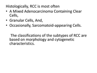 Rcc Classification Renal cell carcinoma.pptx