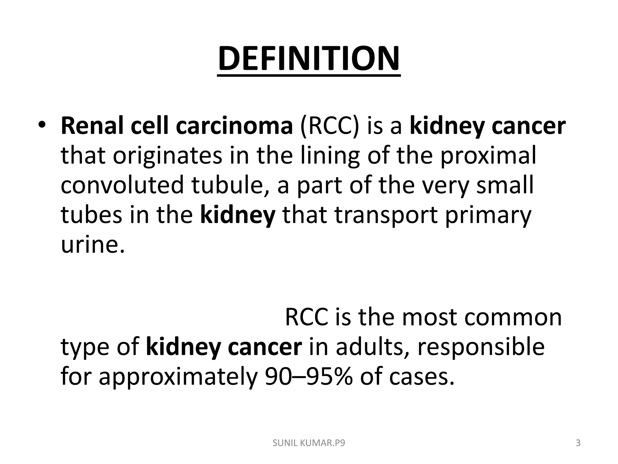 Renal cell carcinoma | PPT