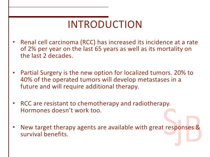 What is the prognosis of a renal cell carcinoma diagnosis?