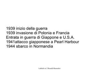 1939 inizio della guerra 