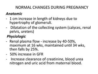 Renal disorders in pregnancy