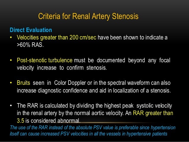 Renal doppler
