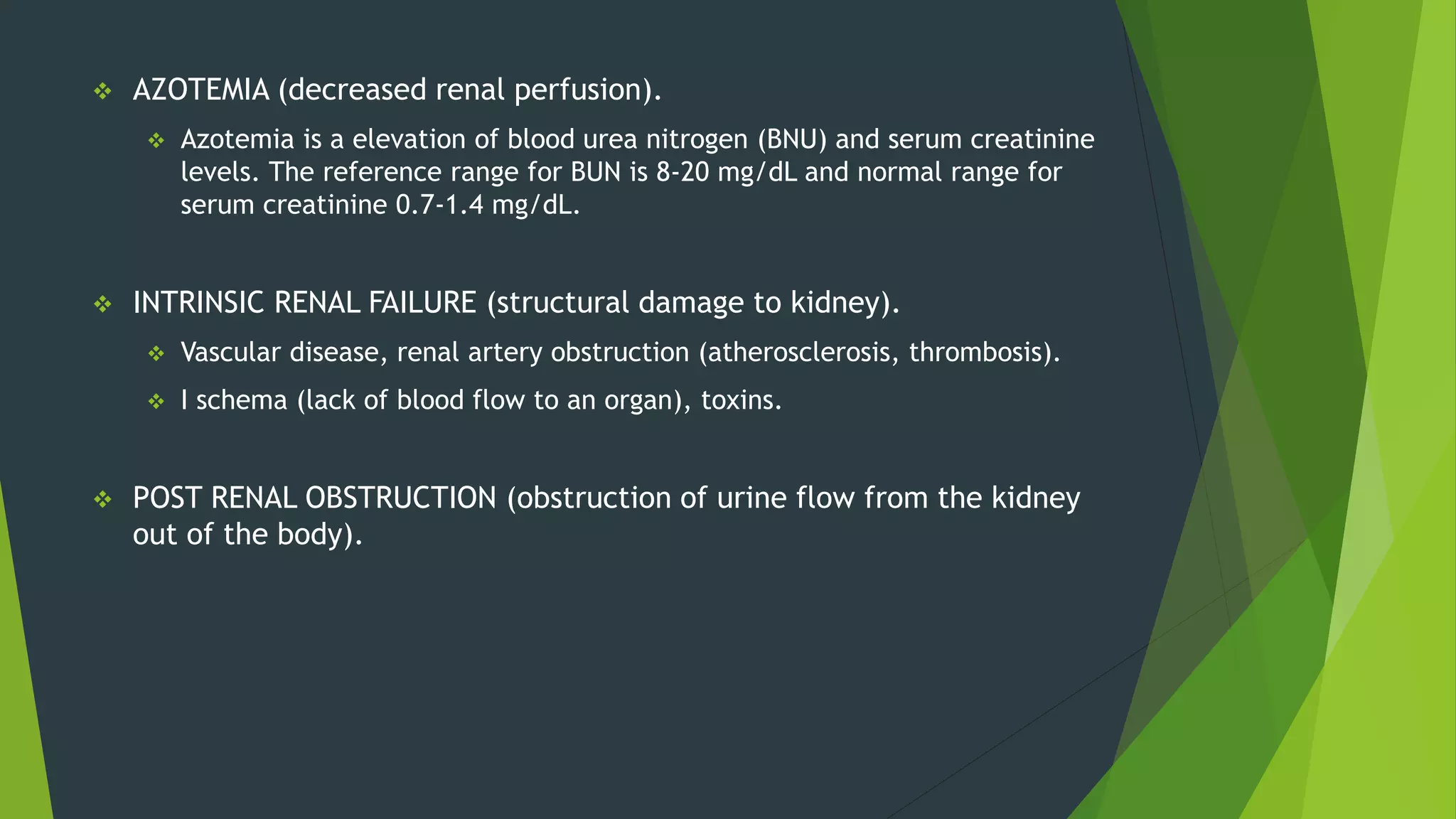 Acute and Chronic Renal Failure | PPT